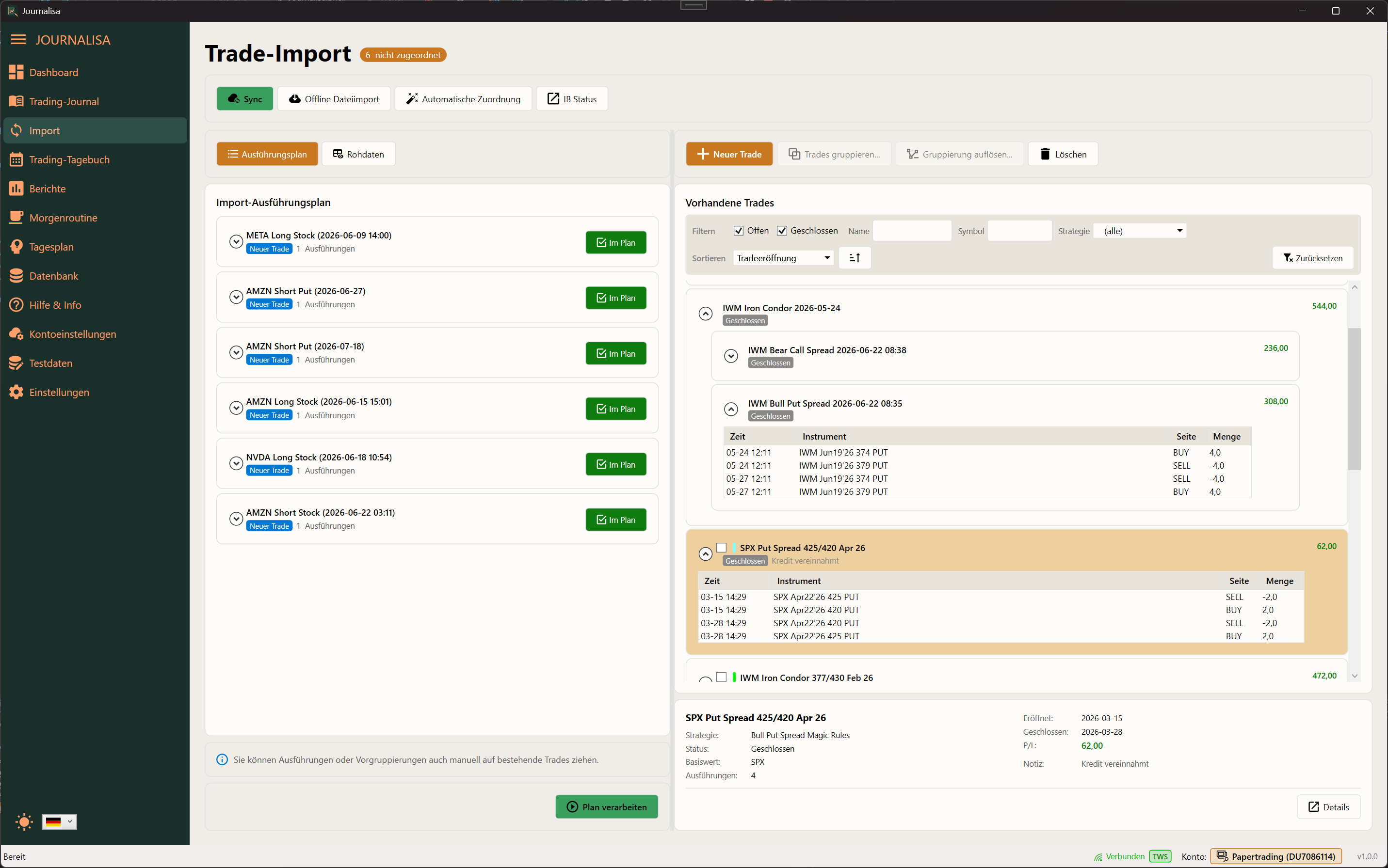 Journalisa Datenimport